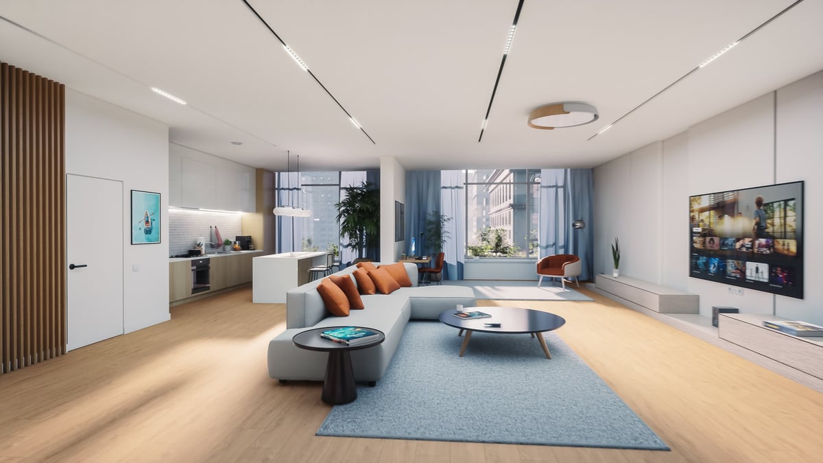Modern Interior Design with a Fully Furnished Apartment